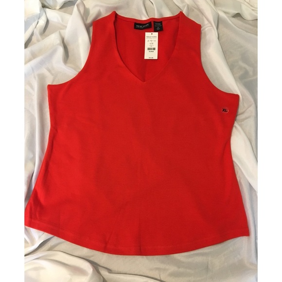 New York & Company Tops - New York and Company orange tank top